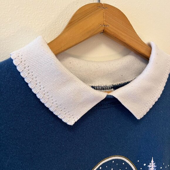 Jerzees Women's Blue Sweatshirt - Picture 4 of 7